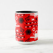 Schmalboot-Dekor und Geschenke Tasse (Zentrum)