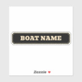 Schmalboot-Kanalboot-Frachter-Name personalisiert Aufkleber (Blatt)