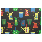 Schmalboot-Kanalboot-Muster Schwarz Stoff (Fat Quarter (45,7 x 55,9 cm))