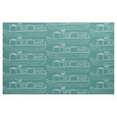 Schmalboot Muster Kanalschiffe Stoff (Fat Quarter (45,7 x 55,9 cm))