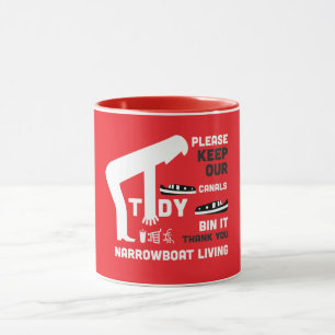 Schmalboot und Kanalboot retten unsere Kanäle Tasse