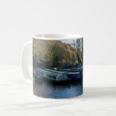 Schmalboote, festgemacht am Salterhebble Basin Kaffeetasse (Vorderseite Links)