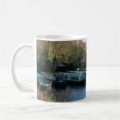 Schmalboote, festgemacht am Salterhebble Basin Kaffeetasse (Links)