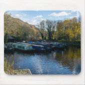 Schmalboote, festgemacht am Salterhebble Basin Mousepad (Vorne)