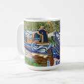SCHMALBOOTE KAFFEETASSE (Vorderseite Links)