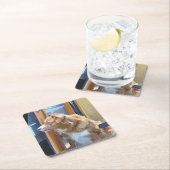 SCHMALBOOTE RECHTECKIGER PAPPUNTERSETZER (Vor Ort)