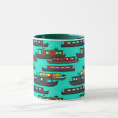 Schmalboote und Kanalboote gemustert Tasse (Zentrum)