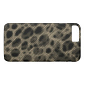 Schmale beige Streifen und seltsame dunkle Kreise Case-Mate iPhone Hülle (Rückseite (Horizontal))