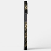 Schmale beige Streifen und seltsame dunkle Kreise Case-Mate iPhone Hülle (Rückseite / Rechts)