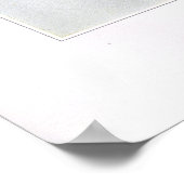 Schmale blaue Flagge; Gift markroot Poster (Ecke)