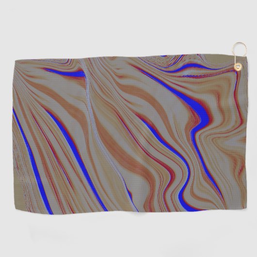 Schmale blaue Streifen zwischen den Schichten verb Golfhandtuch (Horizontal)