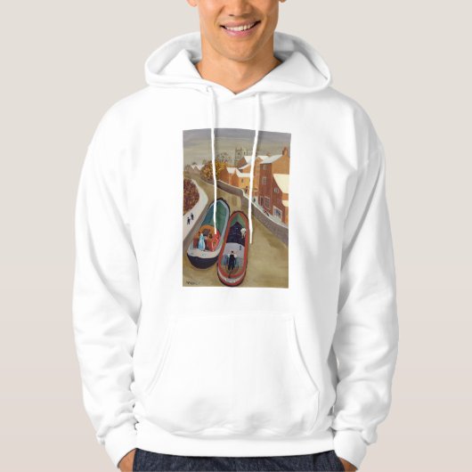 Schmale Boote Hoodie (Vorderseite)