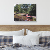 Schmale Boote Peak Forest Canal Marple Leinwanddruck (Insitu (Schlafzimmer))