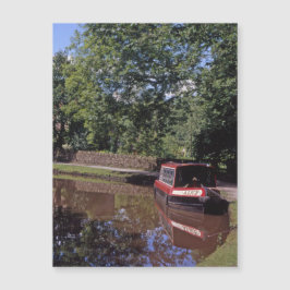 Schmale Boote Peak Forest Canal Marple Magnetkarte