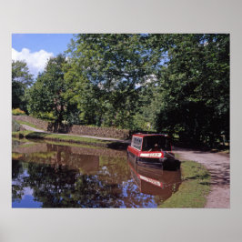 Schmale Boote Peak Forest Canal Marple Poster