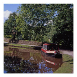 Schmale Boote Peak Forest Canal Marple Poster