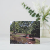 Schmale Boote Peak Forest Canal Marple Postkarte (Stehend Vorderseite)