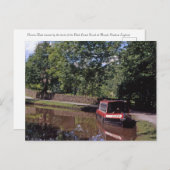 Schmale Boote Peak Forest Canal Marple Postkarte (Vorne/Hinten)