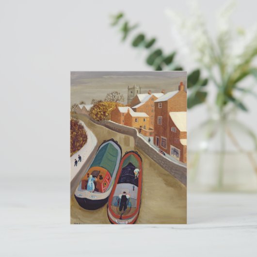 Schmale Boote Postkarte (Stehend Vorderseite)