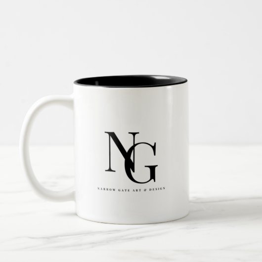 Schmale Gate Art & Design Logocoffee Tasse (Links)