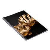 Schmale goldene Ketten auf reflektierender Oberflä Notizblock (Rechte Seite)