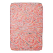 Schmale Lachs- und Pfirsichmosaikwirkung Badematte (Vorderseite Vertikal)