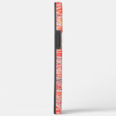 Schmale Lachs- und Pfirsichmosaikwirkung Case-Mate iPhone Hülle (Rückseite / Rechts)