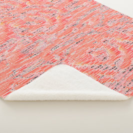 Schmale Lachs- und Pfirsichmosaikwirkung Sherpadecke