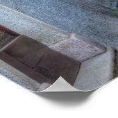 Schmale Stadtstraße, Italien Poster (Ecke)