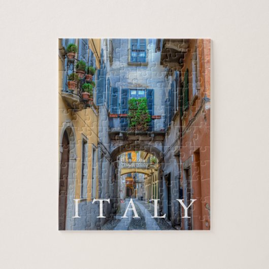 Schmale Stadtstraße, Italien Puzzle (Vertikal)
