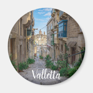 Schmale Steine Straße in Malta Magnet
