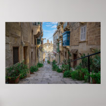 Schmale Steine Straße in Malta