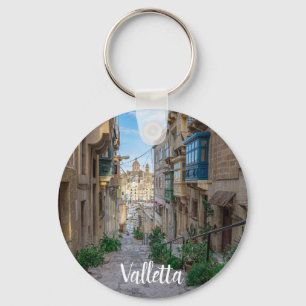 Schmale Steine Straße in Malta Schlüsselanhänger