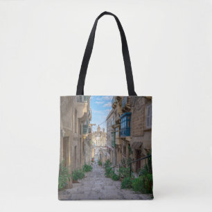 Schmale Steine Straße in Malta Tasche