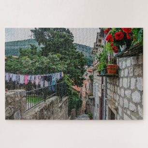 Schmale Steinstraße in Dubrovnik Jigsaw Puzzle