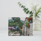 Schmale Steinstraße in Dubrovnik Postcard Postkarte (Stehend Vorderseite)