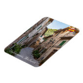Schmale Straße im Dorf Valldemossa - Mallorca Magnet (Linke Seite)