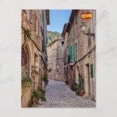 Schmale Straße im Dorf Valldemossa - Mallorca Postkarte (Vorderseite)