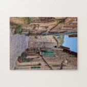 Schmale Straße im Dorf Valldemossa - Mallorca Puzzle (Horizontal)