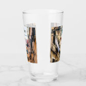 Schmale Straße in Venedig Glas (Links)