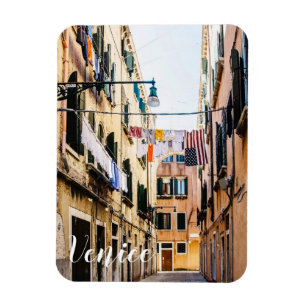 Schmale Straße in Venedig Magnet
