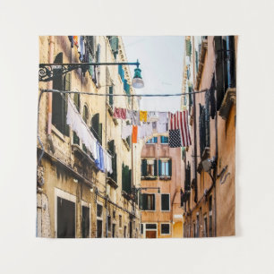 Schmale Straße in Venedig Wandteppich