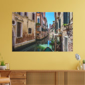 Schmale Straße mit Kanal in Venedig Leinwanddruck (Insitu (Wohnzimmer))