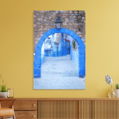 Schmale Straße von Chefchaouen Leinwanddruck (Insitu (Wohnzimmer))