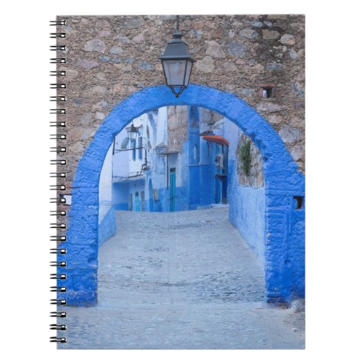 Schmale Straße von Chefchaouen Notizblock (Vorderseite)