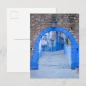 Schmale Straße von Chefchaouen Postkarte (Vorne/Hinten)