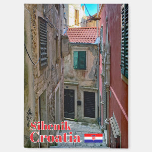 Schmale Straßen Sibenik, Kroatien, Reise Magnet
