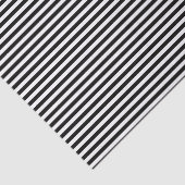 Schmale, tiefste schwarz-weiß gestreifte Muster Seidenpapier (Ausschnitt)