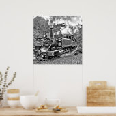 Schmaler Gage Steam Train Puffing Motor Poster (Küche)