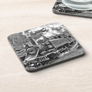 Schmaler Gage Steam Train Puffing Motor Untersetzer